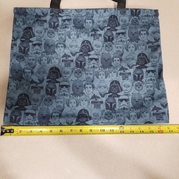 Star Wars All Over Print Zippered Tote Bag 13"H x 17"W NWOT - Picture 5 of 9